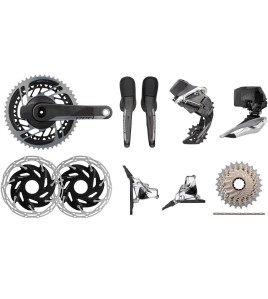 SRAM Red Etap AXS HRD FM 2x12 37-50 Cl Disc Brake Power Meter Groupset