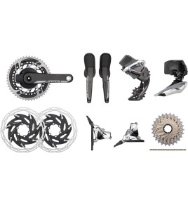 SRAM Red Etap AXS HRD FM 2x12-Speed 35-48 6-Bolt Disc Power Meter Groupset