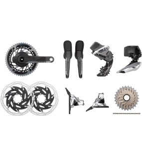 SRAM Red Etap AXS HRD FM 2x12-Speed 37-50 6-Bolt Disc Power Meter Groupset