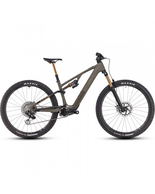2025 Cube Ams Hybrid One44 C:68X SUPER TM 400X - Carbon Electric Mountain Bike