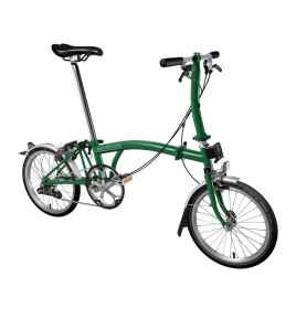 Brompton Steel S2L Folding Bike With Mudguards