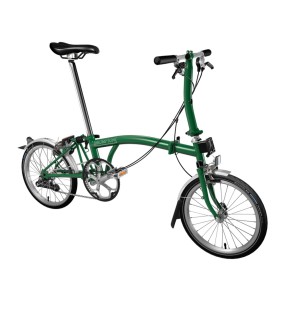 Brompton Steel S2L Folding Bike With Mudguards